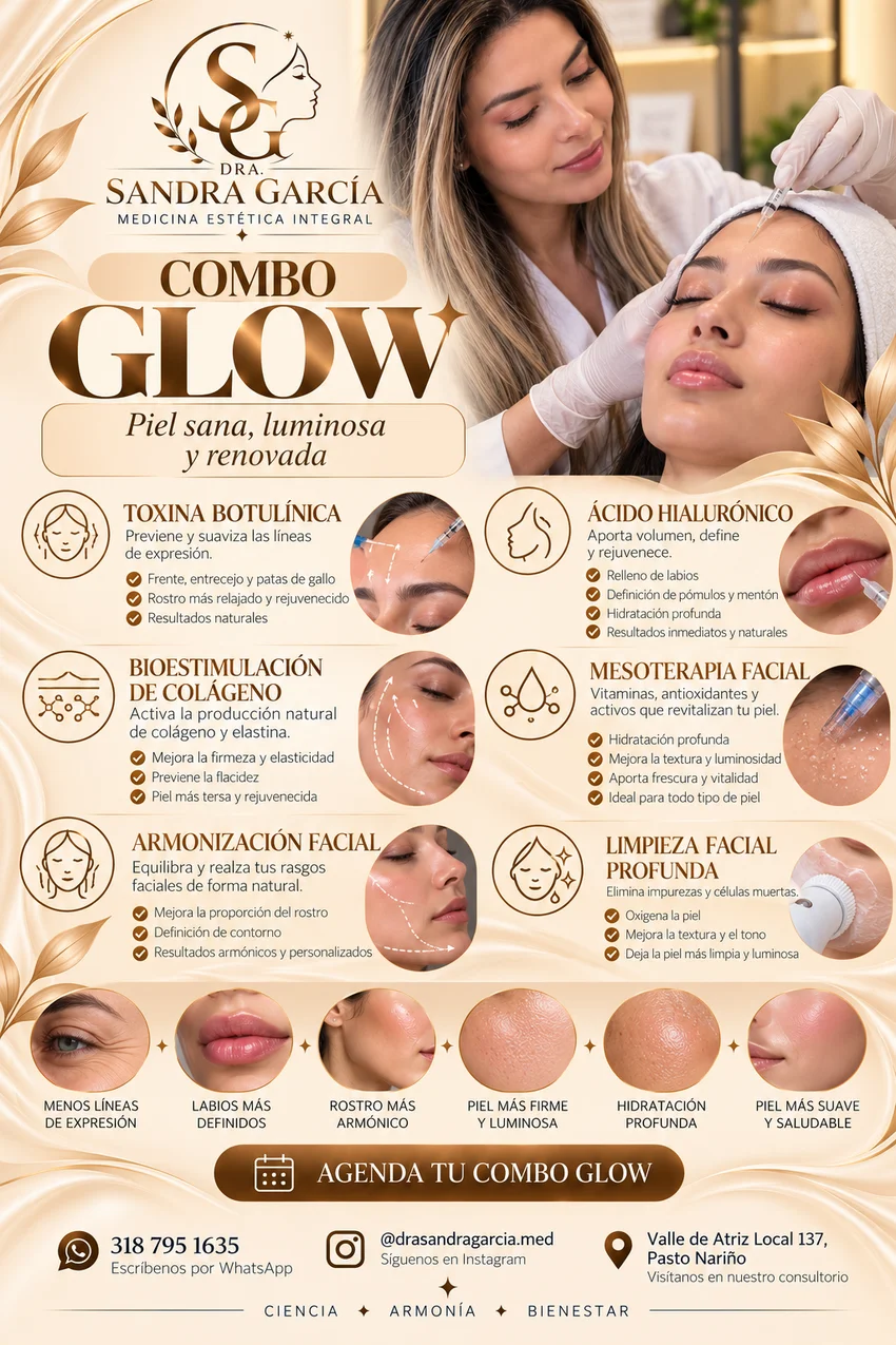 Material de Estética facial suministrado por la Dra. Sandra García
